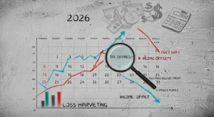 Financial calendar for 2026 showing tax loss harvesting strategy