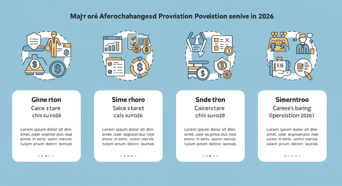 Infographic detailing the four major changes to the Affordable Care Act provisions for 2026.