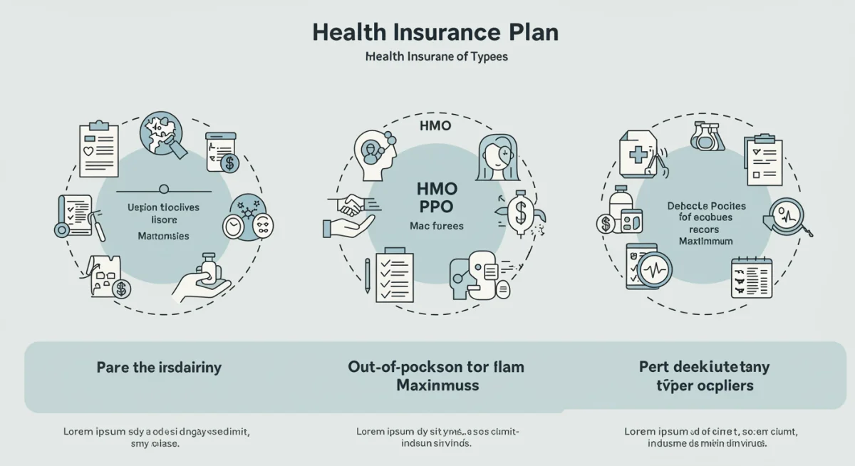 Infographic comparing different health insurance plan types and their features in the 2026 ACA Marketplace.