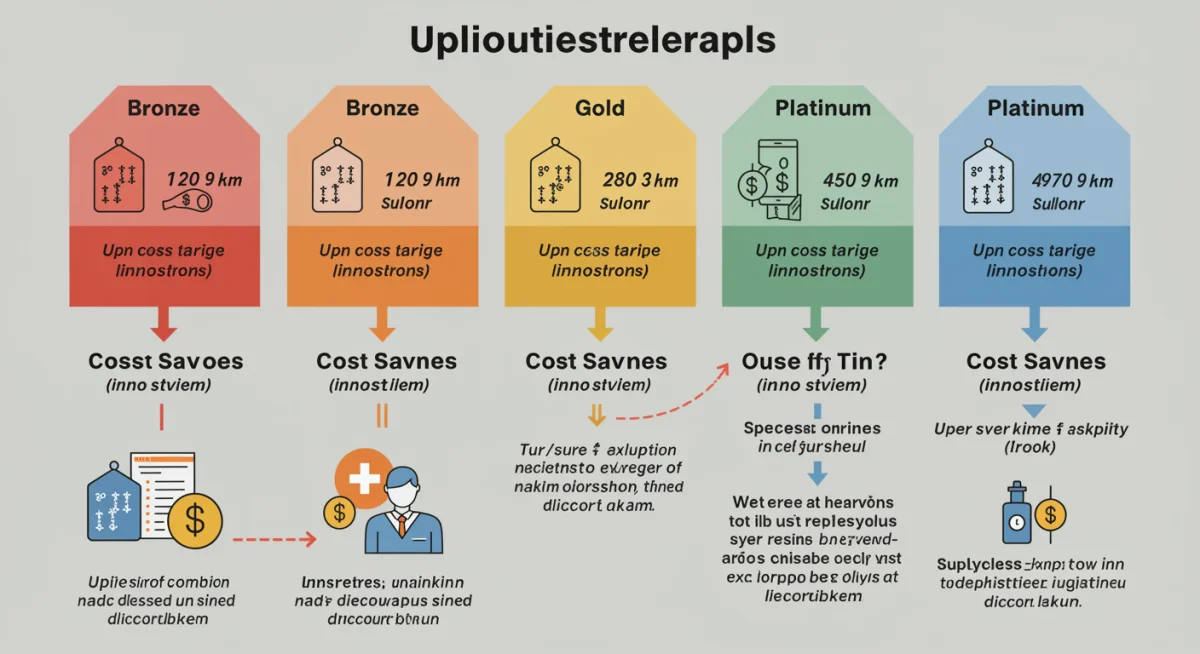 Infographic detailing ACA plan tiers and subsidy eligibility criteria.