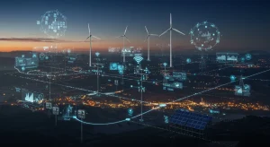 Advanced national energy grid with smart technology and renewable integration