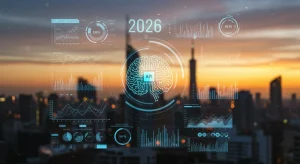 AI in Financial Planning 2026: Automate Investments, Save Time Futuristic AI financial planning dashboard with investment data and automation features for 2026