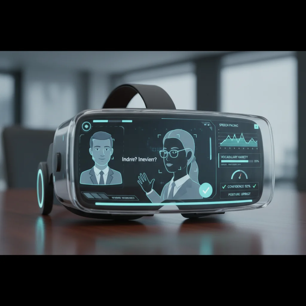 AI-powered virtual reality interview practice