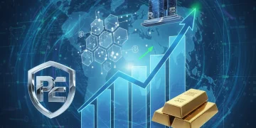 Diverse alternative investment symbols converging on a growth chart, representing future financial opportunities beyond traditional markets.