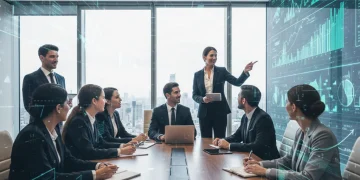Profesionales analizando beneficios fiscales 2026 para optimizar el impuesto de sociedades