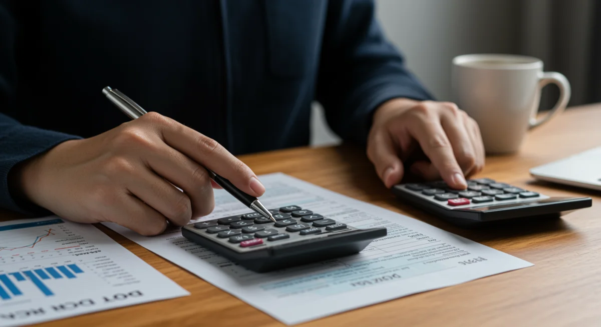 Hands analyzing 2026 tax form for family credits