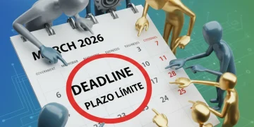 Calendario marcando el 31 de marzo de 2026 como fecha límite para la adaptación a la Ley de Transparencia.