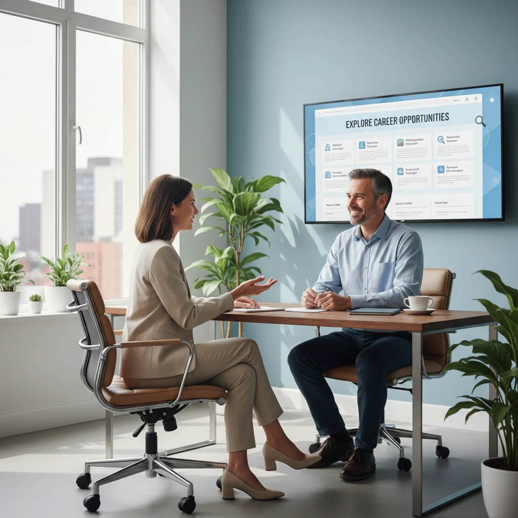 Woman receiving career counseling support after job loss