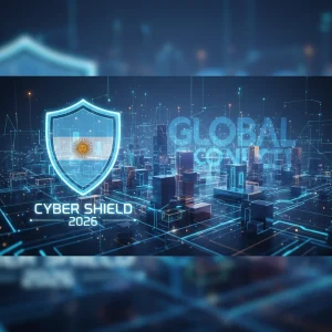 Escudo digital protegiendo red de negocios argentinos en 2026