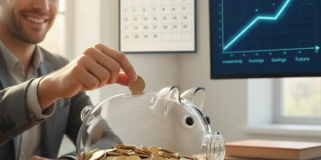Person saving money in a piggy bank for 2026 emergency fund