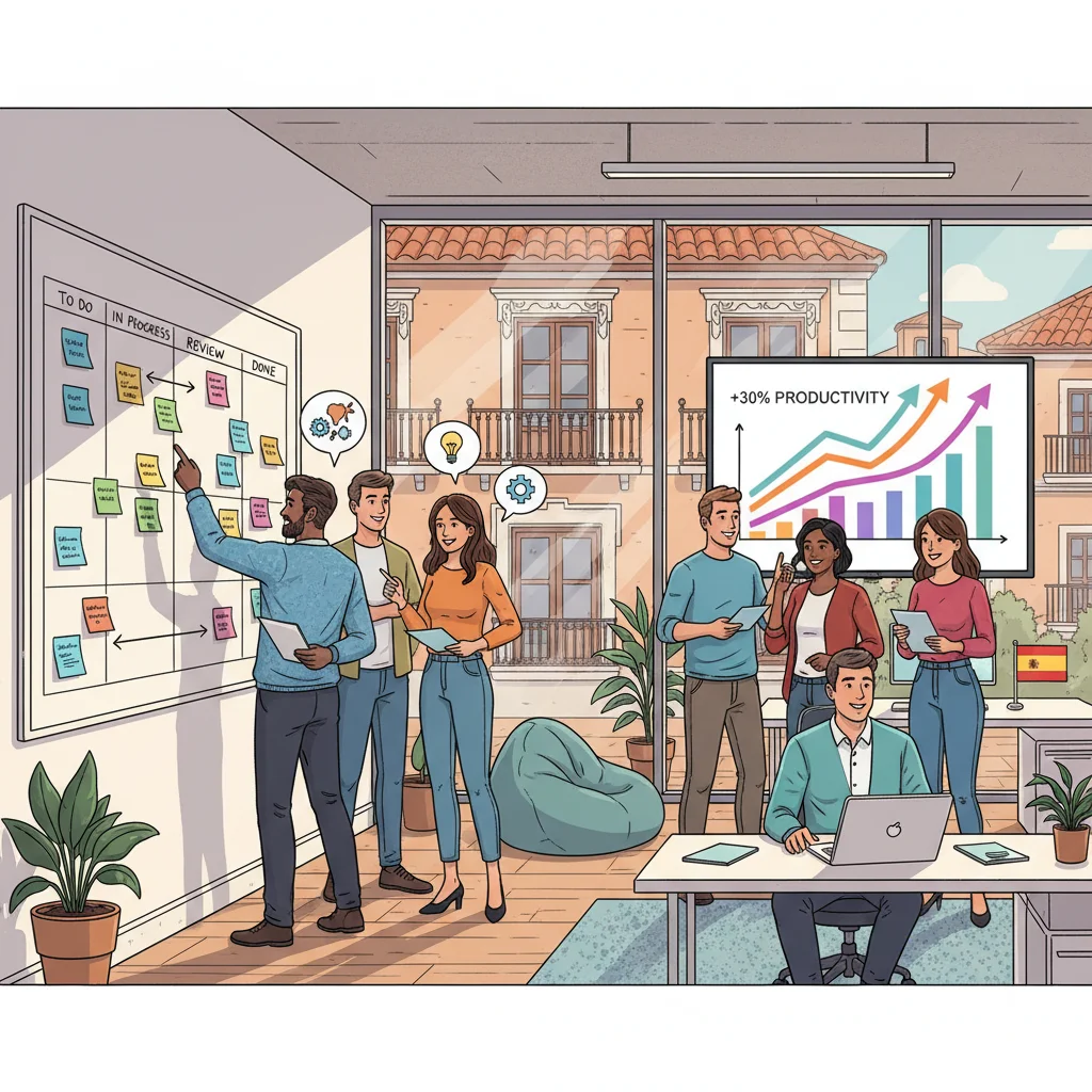 Metodología Ágil en España: Casos de Éxito y Aumento de Productividad del 25%