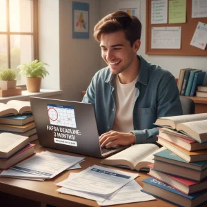 Student preparing for FAFSA 2026-2027 with a 3-month plan