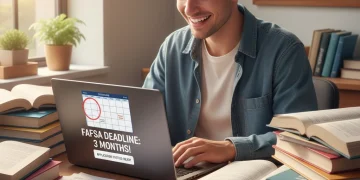 Student preparing for FAFSA 2026-2027 with a 3-month plan