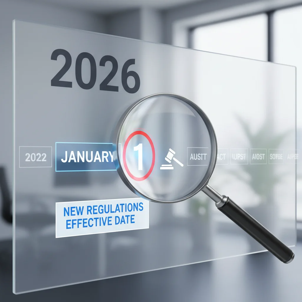 Calendario marcando el 1 de enero de 2026 y el inicio de los cambios en las ayudas al alquiler.
