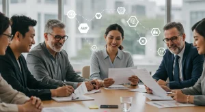 Federal employees reviewing retirement and health plan documents for 2026 changes