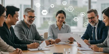 Federal employees reviewing retirement and health plan documents for 2026 changes