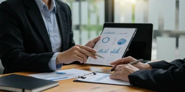 Financial advisor explaining 2026 capital gains tax deferral strategies to client