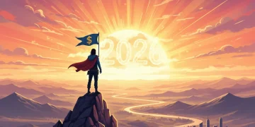 Person on mountain top symbolizing financial independence in 2026