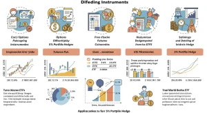 Infographic comparing various hedging instruments for portfolio protection, showing pros and cons.