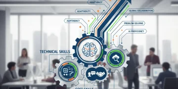 Infographic showing high demand skills and career growth for 2026 job market