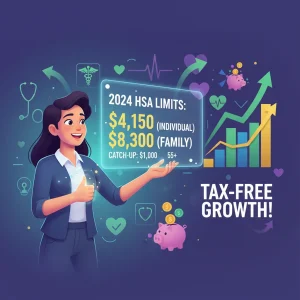 Maximizing Your HSA: An Expert Guide to 2026 Contribution Limits and Tax Benefits Illustration of a person optimizing HSA contributions for 2026, showing financial growth and healthcare savings.
