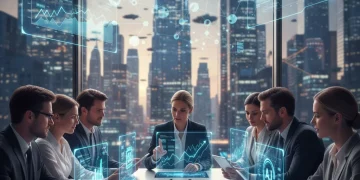 Inversores analizando datos de startups tecnológicas en España