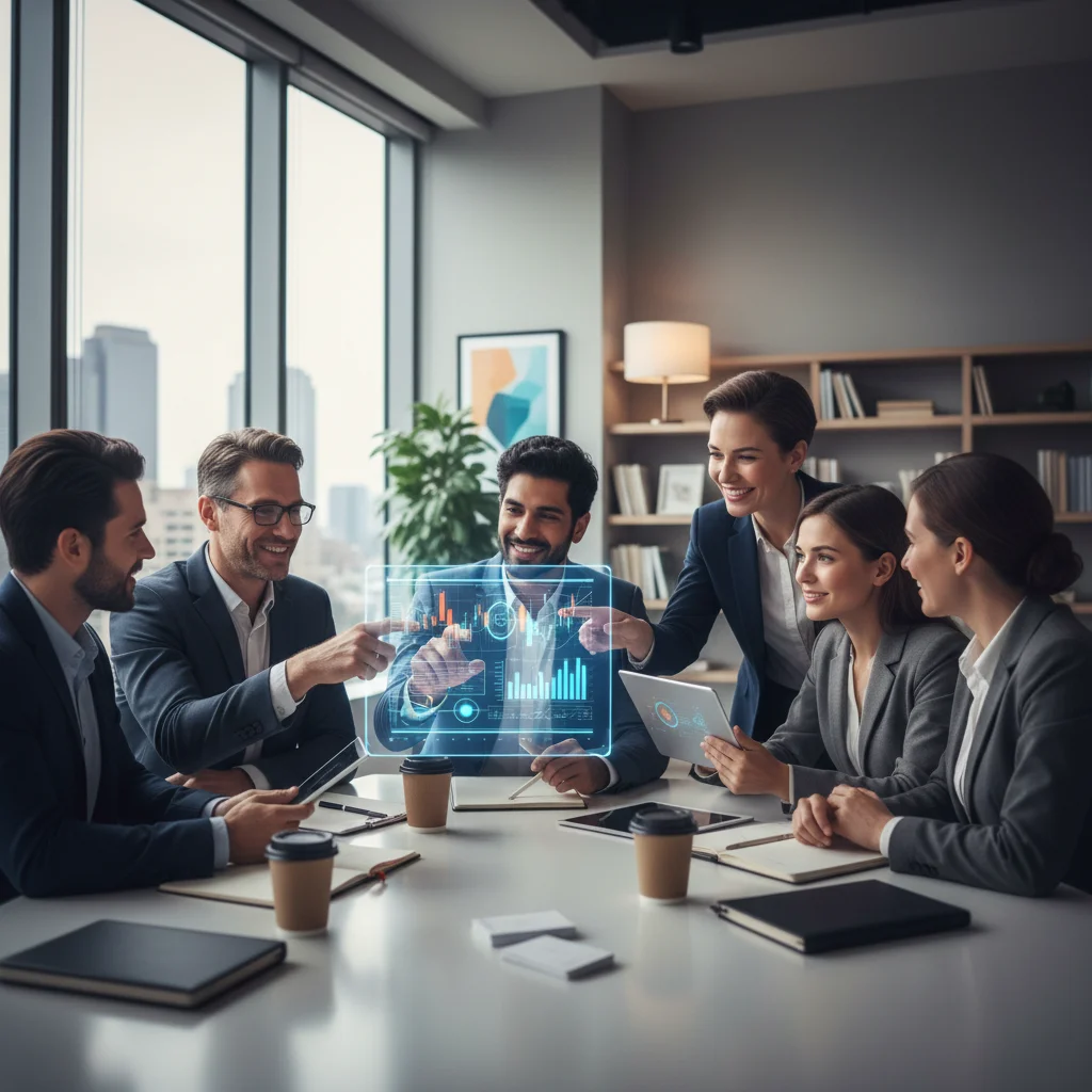 Inversores y emprendedores colaborando en un fondo de capital riesgo