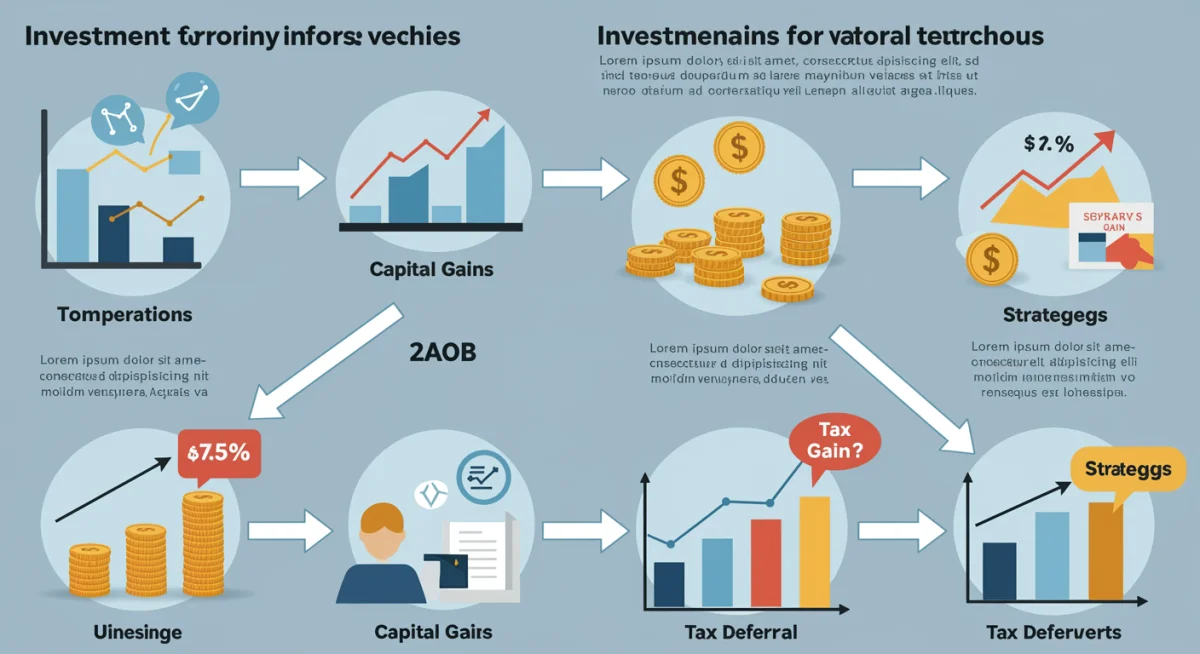 Infographic showing investment vehicles and capital gains tax deferral options