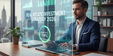 Investor analyzing real estate market data for 7% ROI in 2026