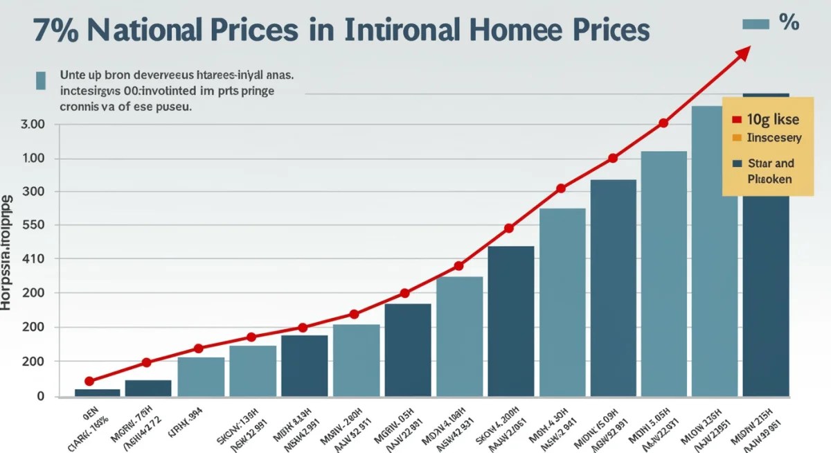 Infographic showing 7% rise in national home prices 2026 forecast