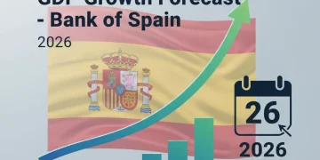 Gráfico de previsiones económicas del Banco de España para 2026.