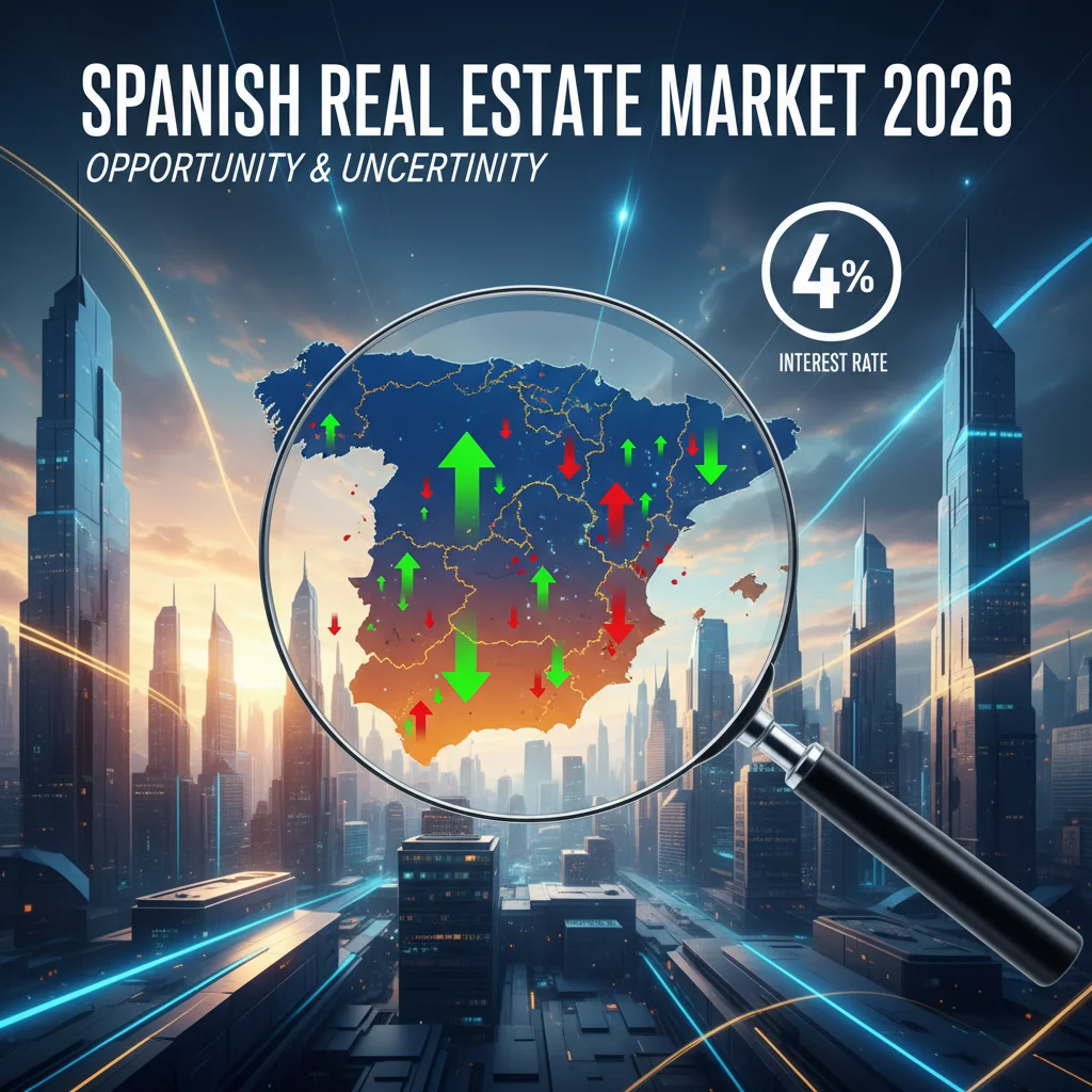 Mercado Inmobiliario Español 2026: Previsiones, Precios y Tipos de Interés al 4%