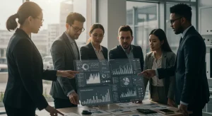 Professionals analyzing financial data for private equity investments in 2026