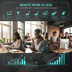 Professional women thriving in diverse remote work environments.