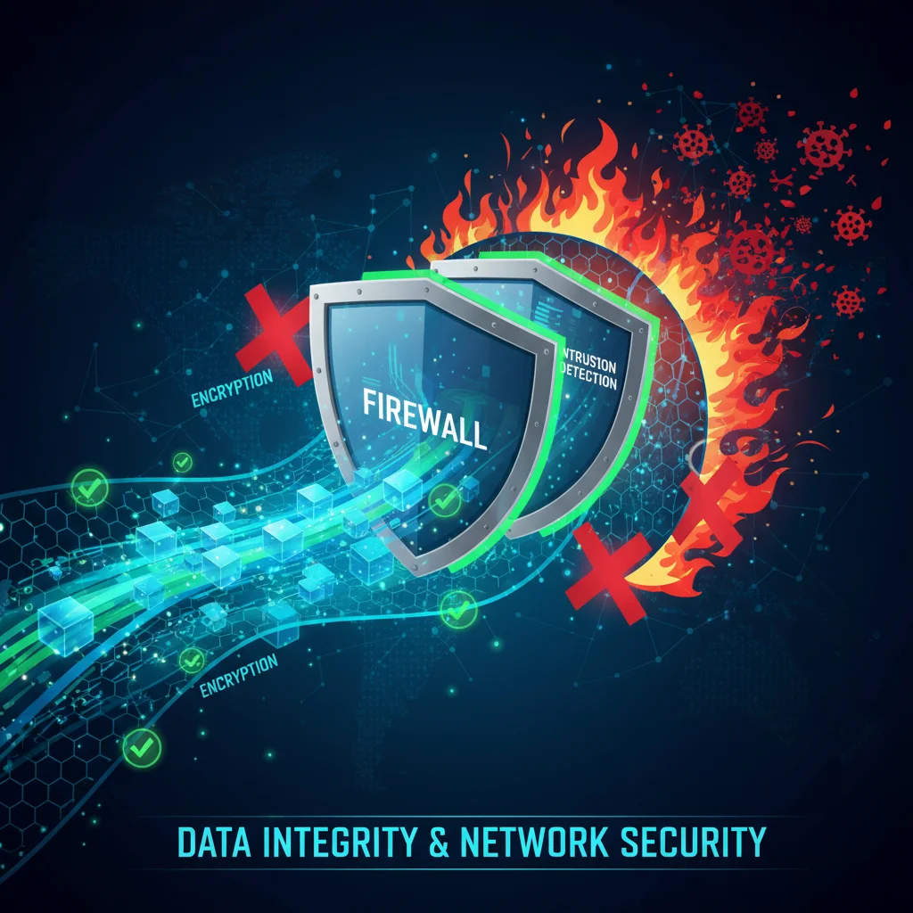 Secure data flow with multiple layers of network protection