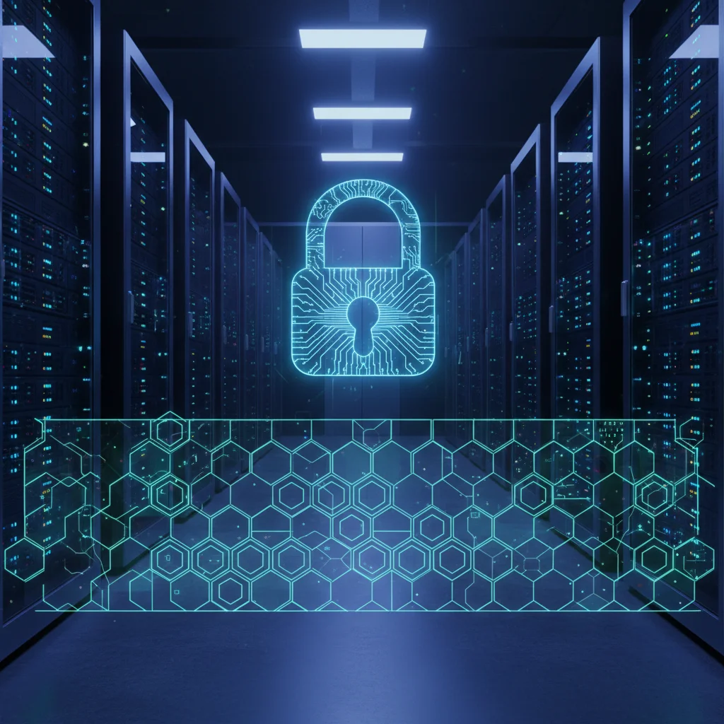 Servidores seguros con cifrado de datos y firewall digital