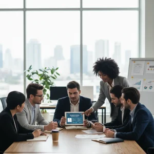 Small business owners discussing insurance policies for 2026