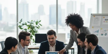 Small business owners discussing insurance policies for 2026