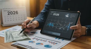 Person analyzing financial data for strategic debt management in 2026