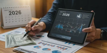 Person analyzing financial data for strategic debt management in 2026