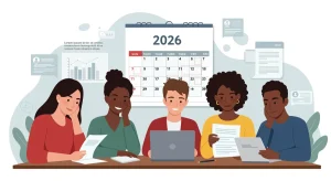 Students celebrating successful student loan forgiveness applications in 2026