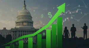 Sustainable Investing 2026: ESG Portfolios for US Outperformance Growing green financial graph representing sustainable investing outperformance in the US market.